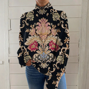 Women’s Vintage Floral Pullover Sweater