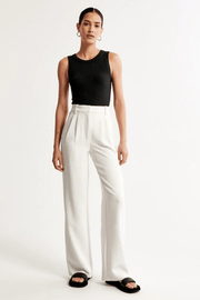 Women’s High-Waisted Tailored Straight-Leg Pants