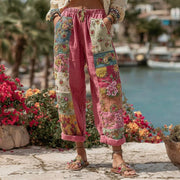 Women’s Boho Knit Wide Leg Pants