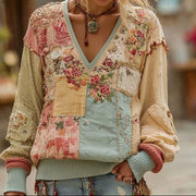 Women’s Boho Knit Pullover Sweater