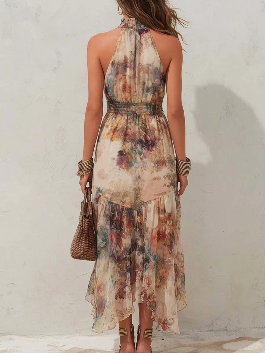 Women’s Vintage Floral Midi Dress