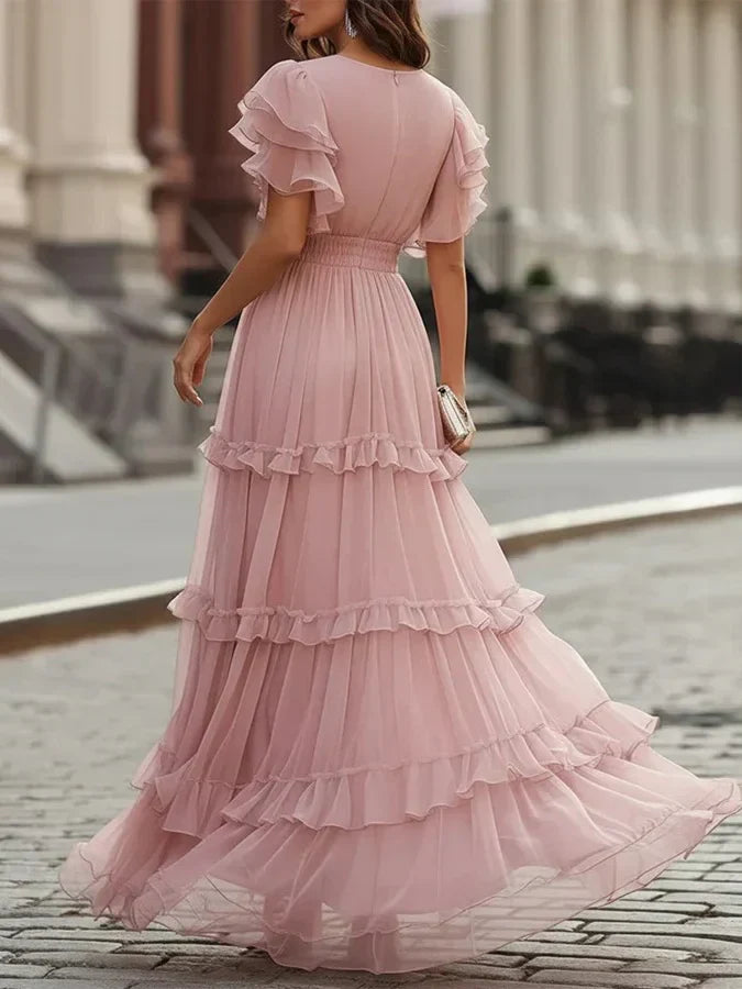 Women’s Light Pink Wedding Maxi Dress