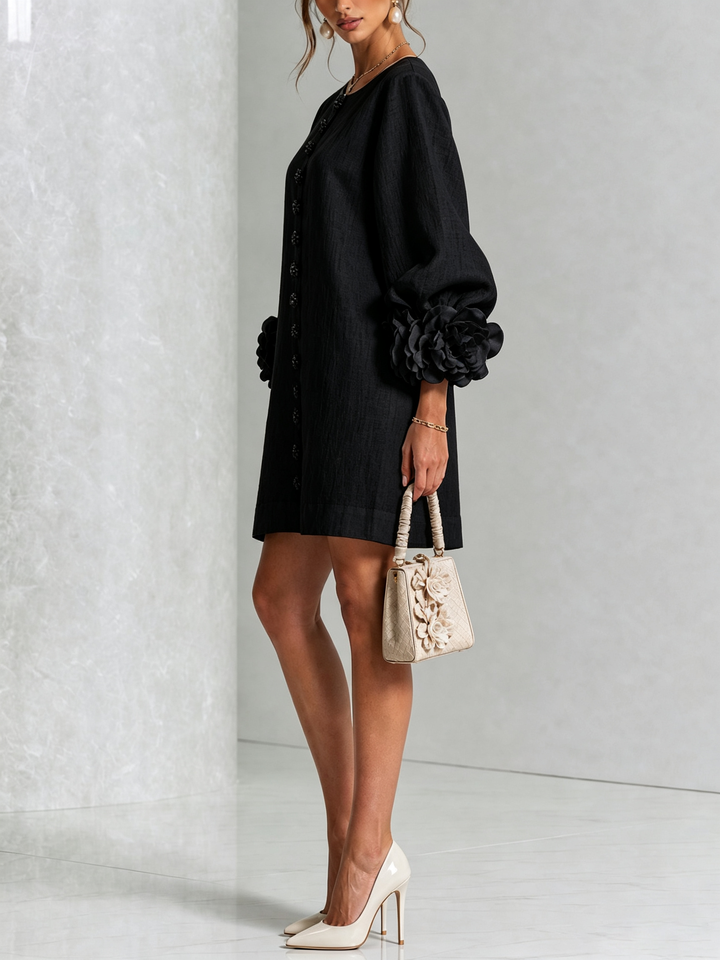 Women’s Floral Button-Down Mini Dress