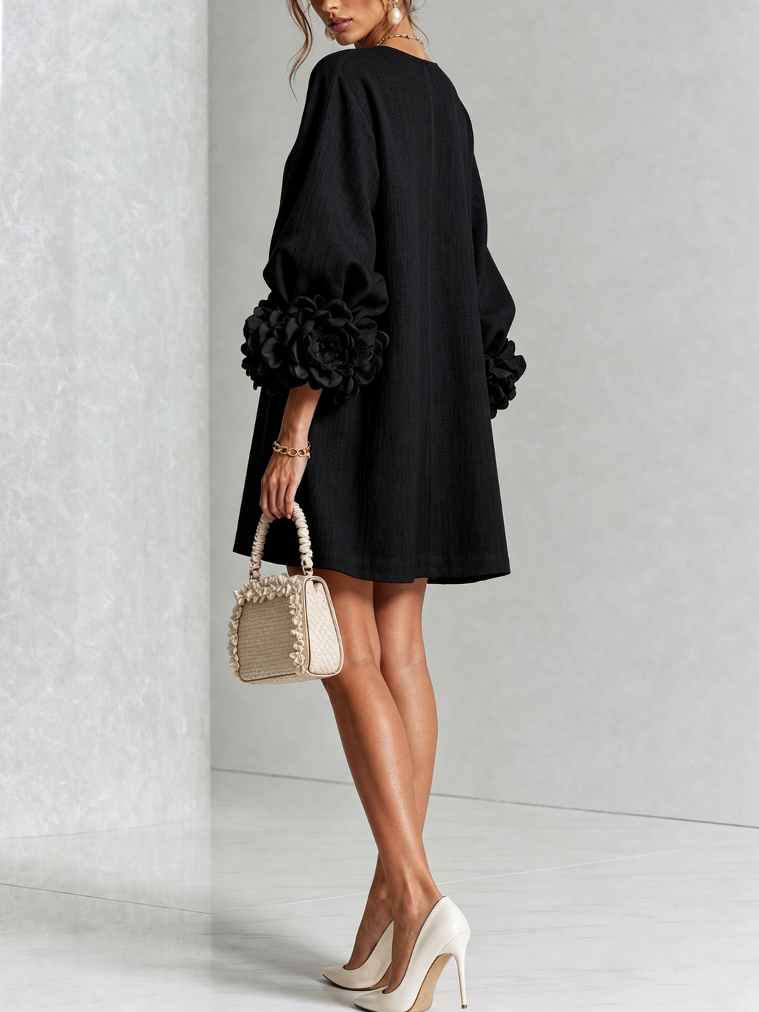 Women’s Floral Button-Down Mini Dress