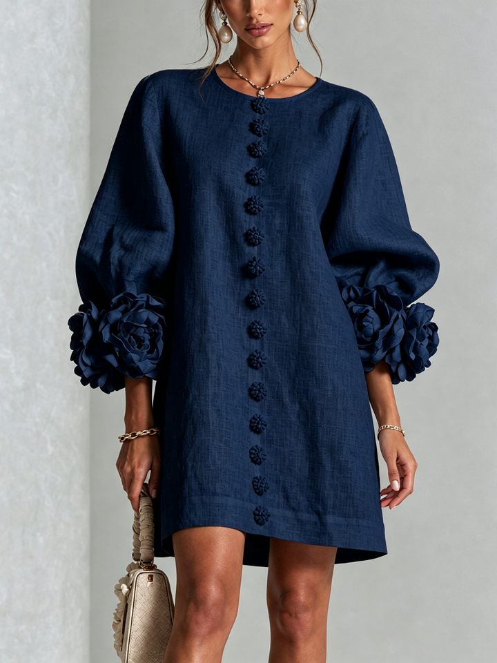 Women’s Floral Button-Down Mini Dress
