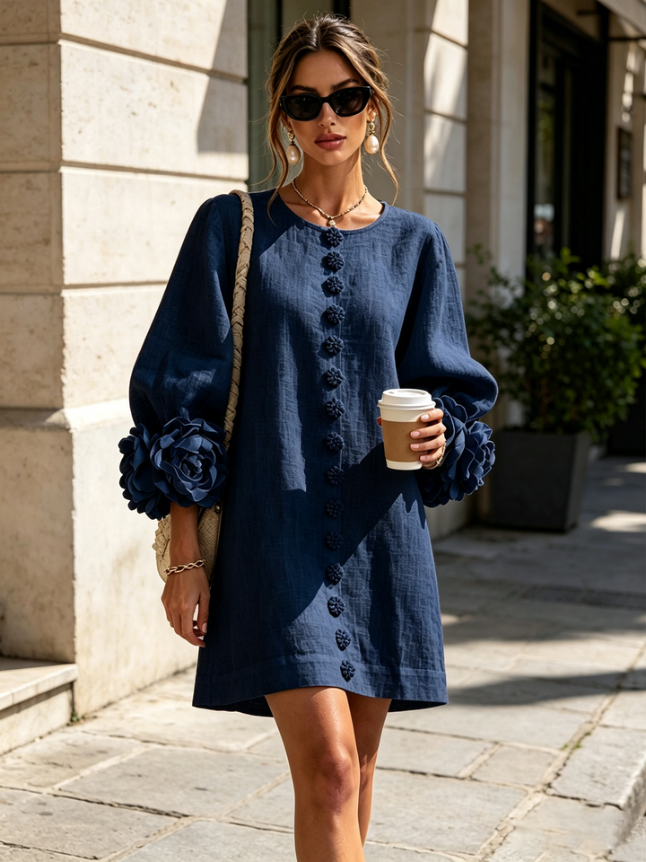 Women’s Floral Button-Down Mini Dress