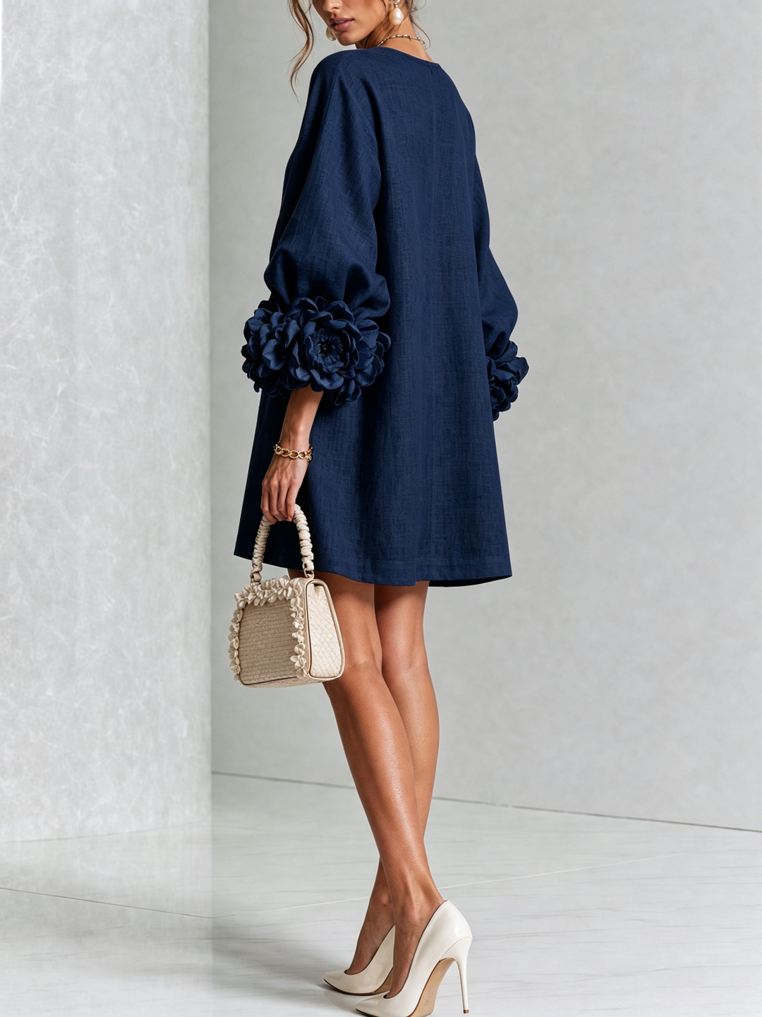 Women’s Floral Button-Down Mini Dress