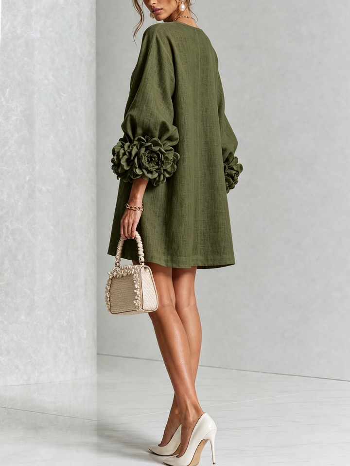 Women’s Floral Button-Down Mini Dress