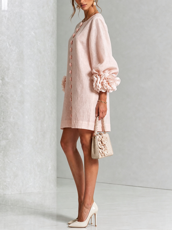 Women’s Floral Button-Down Mini Dress