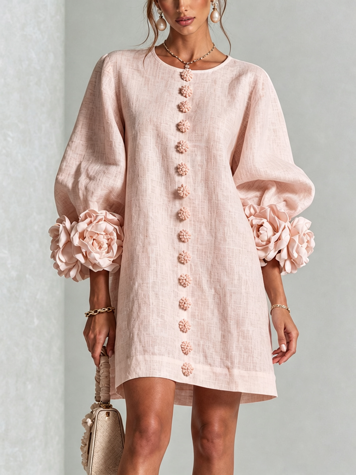Women’s Floral Button-Down Mini Dress