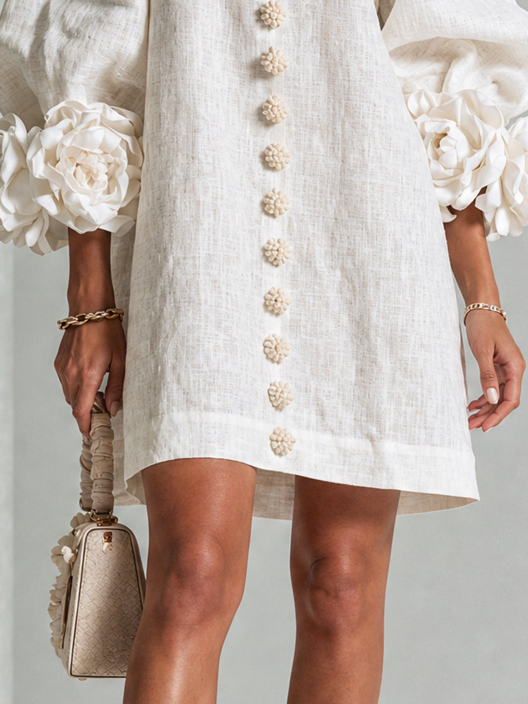 Women’s Floral Button-Down Mini Dress