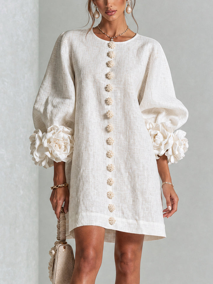 Women’s Floral Button-Down Mini Dress