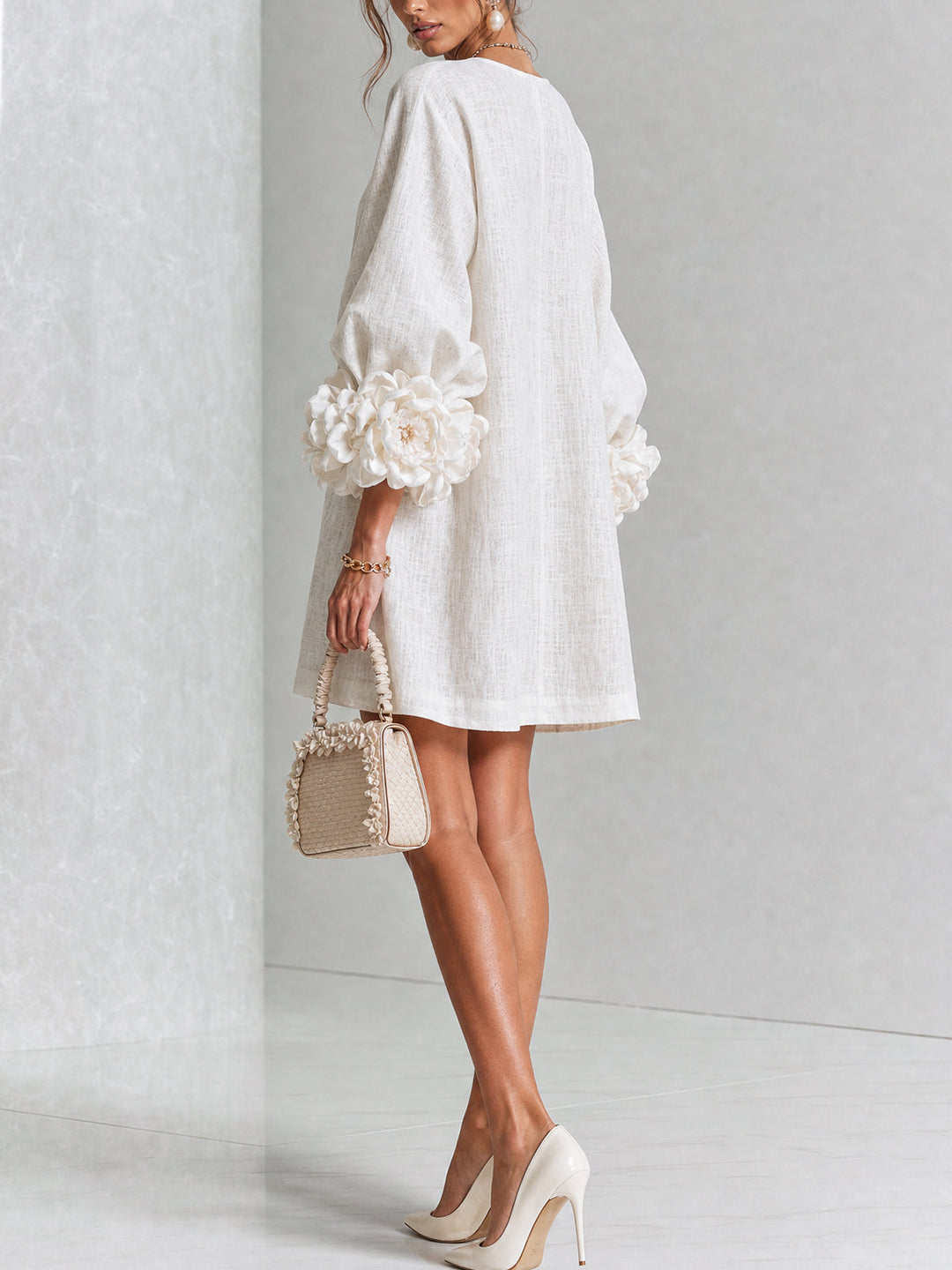 Women’s Floral Button-Down Mini Dress