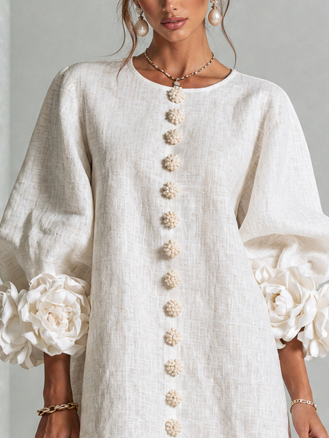 Women’s Floral Button-Down Mini Dress