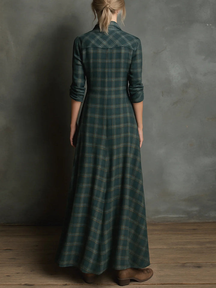 Women’s Plaid Maxi Dress