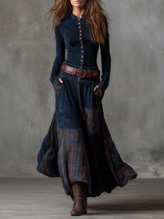 Women’s Belted Maxi Dress