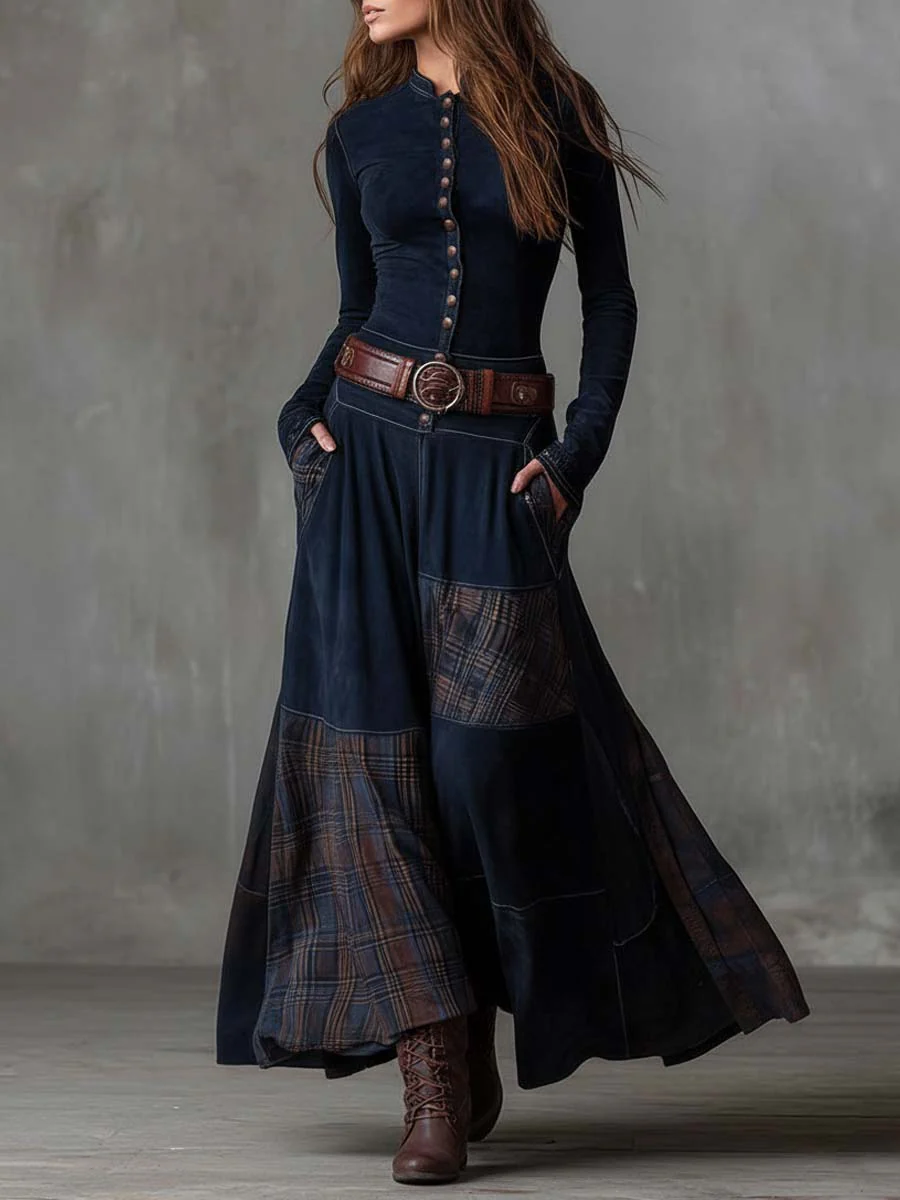Women’s Belted Maxi Dress