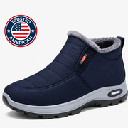 Women’s Blue Quilted Slip On Ankle Boots