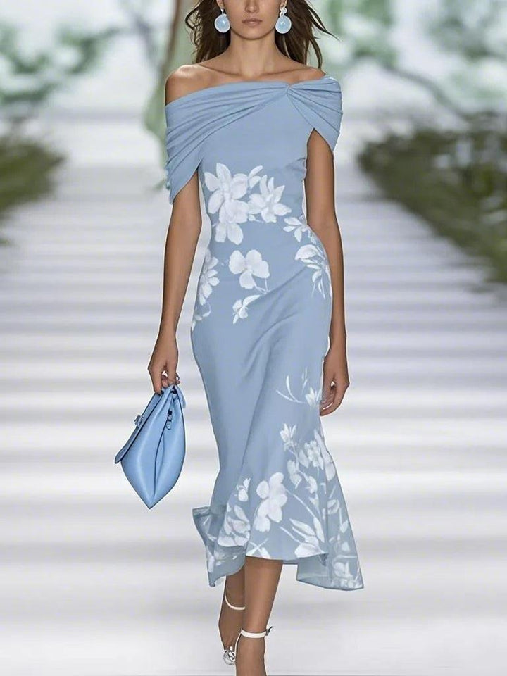 Women’s Elegant Floral Print Dress