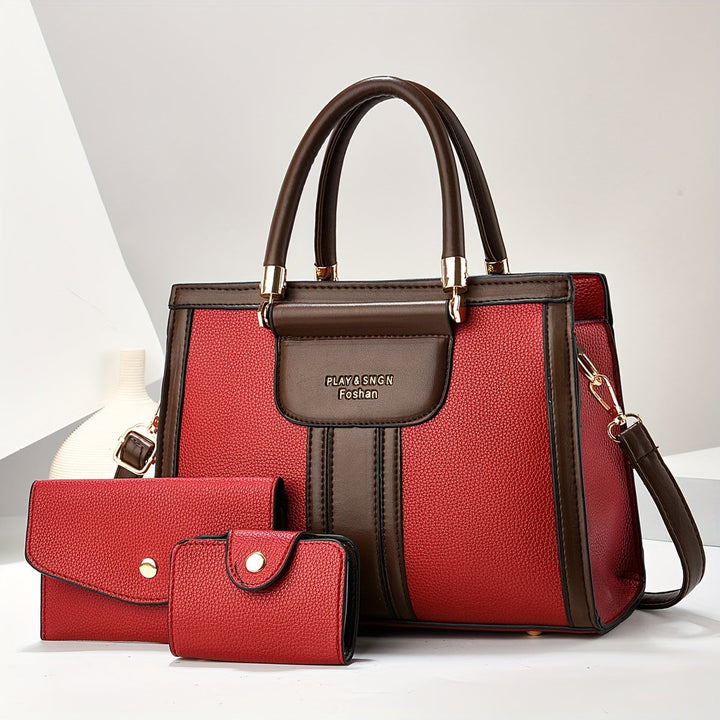 Women’s 3 Piece Matching Handbag Set