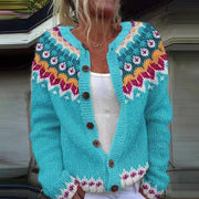 Women’s Oversized Retro Button Front Cardigan