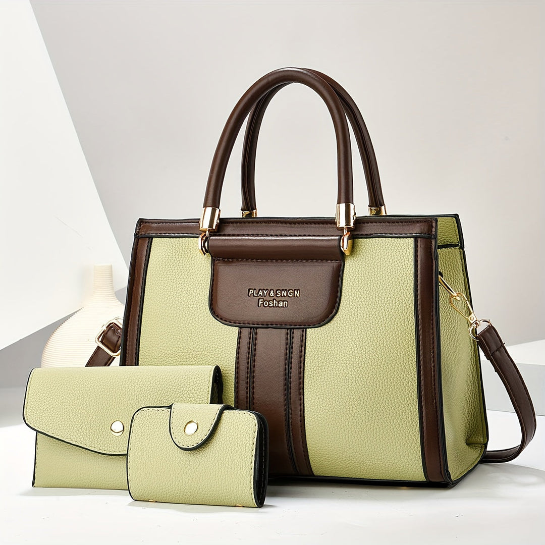 Women’s 3 Piece Matching Handbag Set