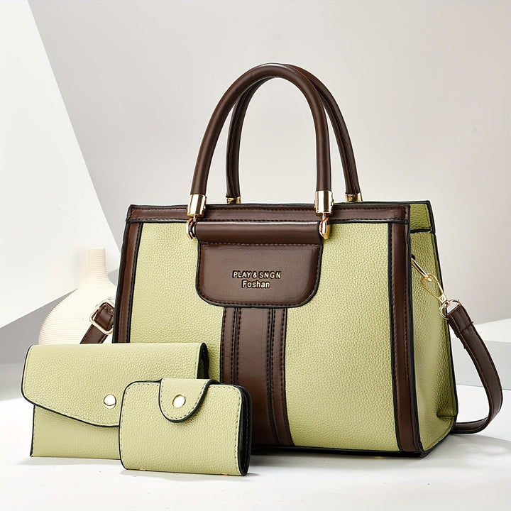 Women’s 3 Piece Matching Handbag Set