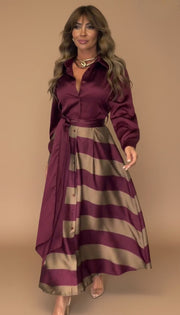 Women’s Striped Maxi Dress
