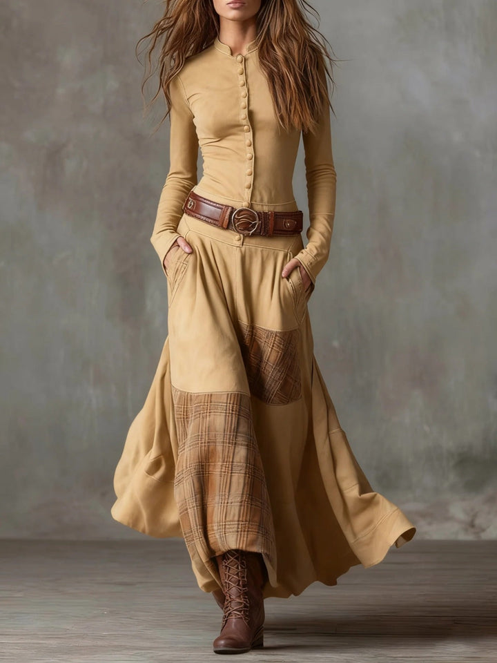 Women’s Belted Maxi Dress