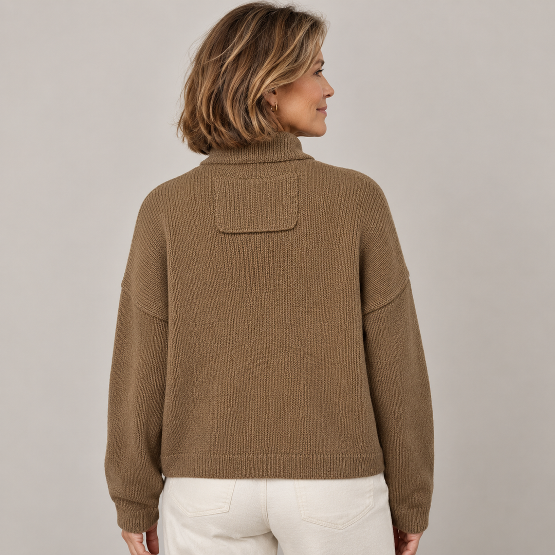 Women’s Stand Collar Button Up Cardigan
