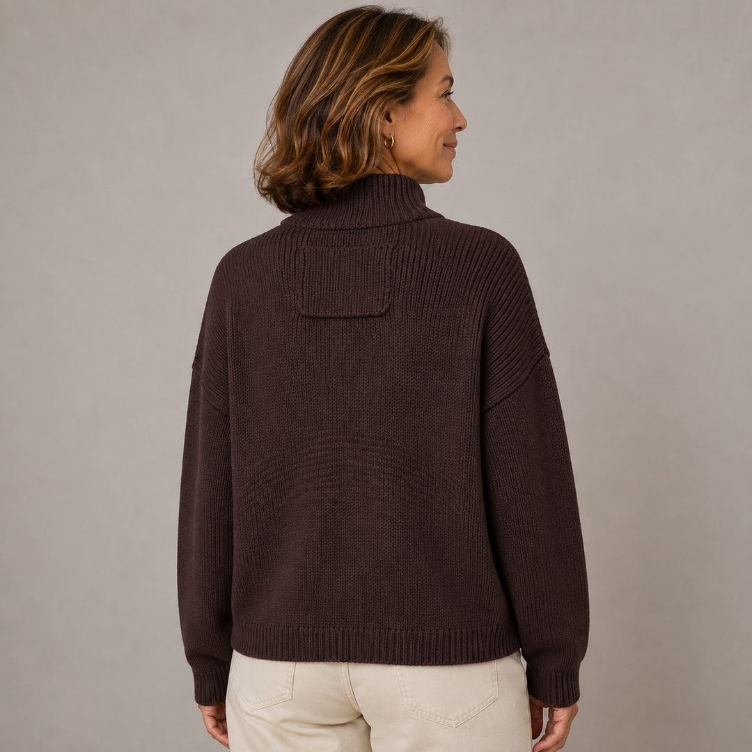 Women’s Stand Collar Button Up Cardigan
