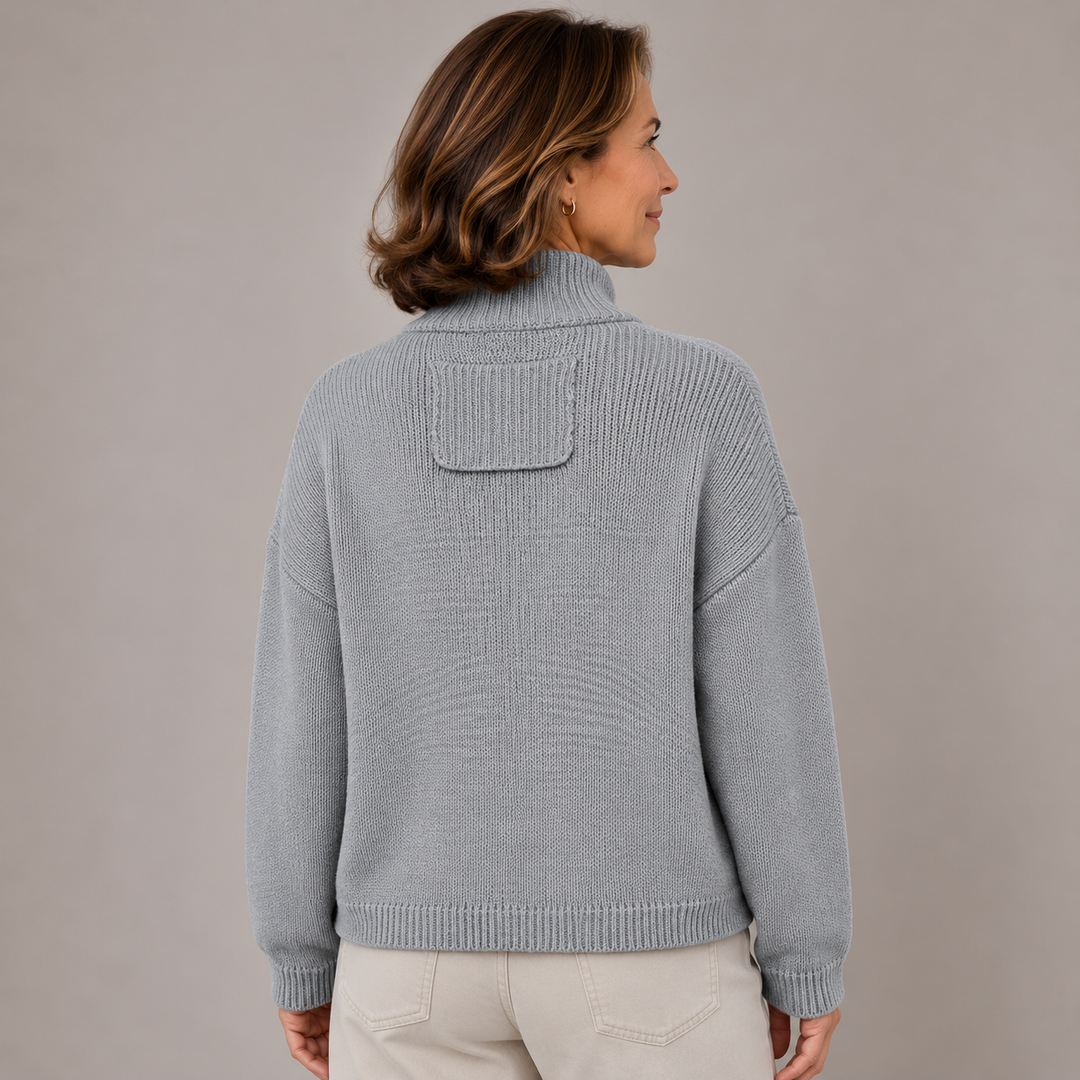 Women’s Stand Collar Button Up Cardigan
