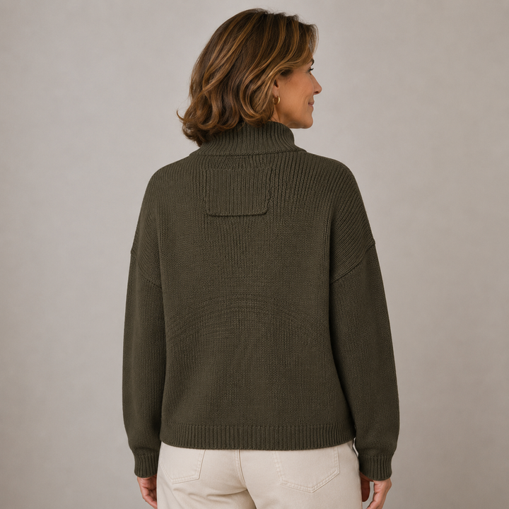 Women’s Stand Collar Button Up Cardigan