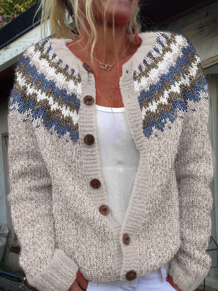Women’s Retro Oversized Knit Cardigan
