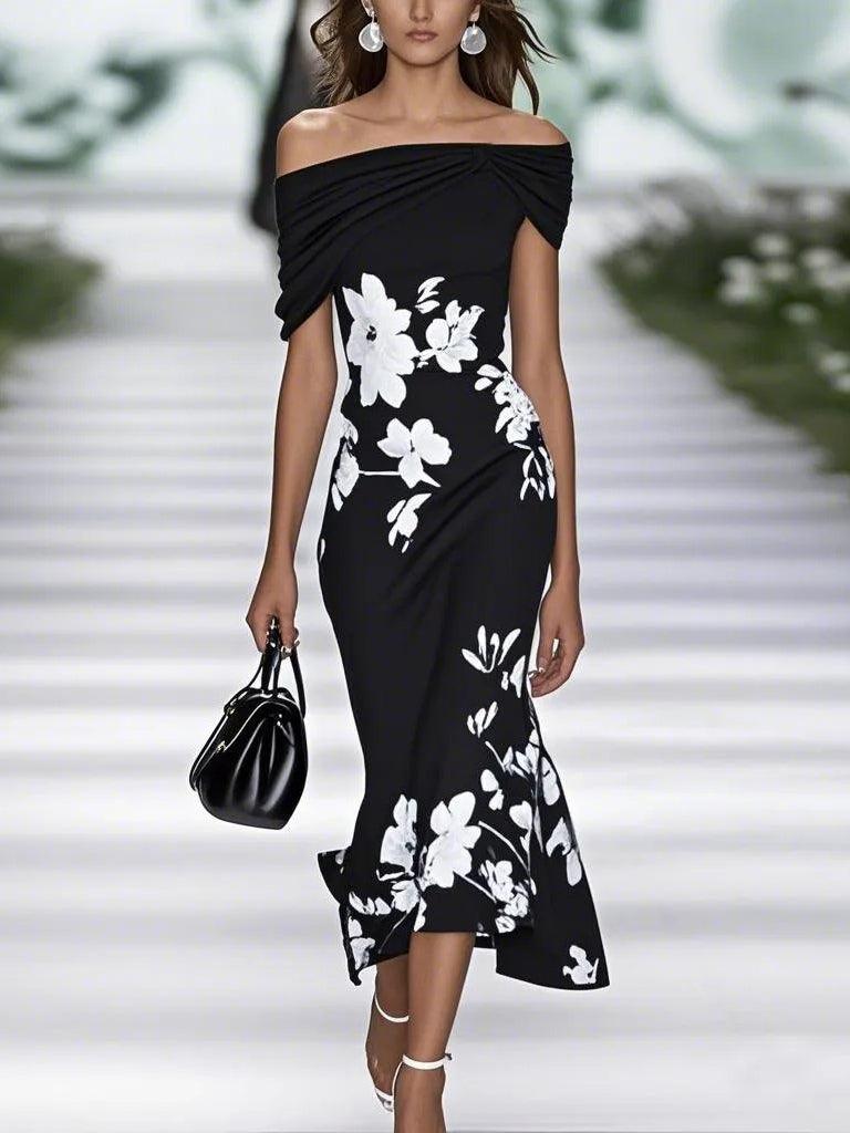 Women’s Elegant Floral Print Dress
