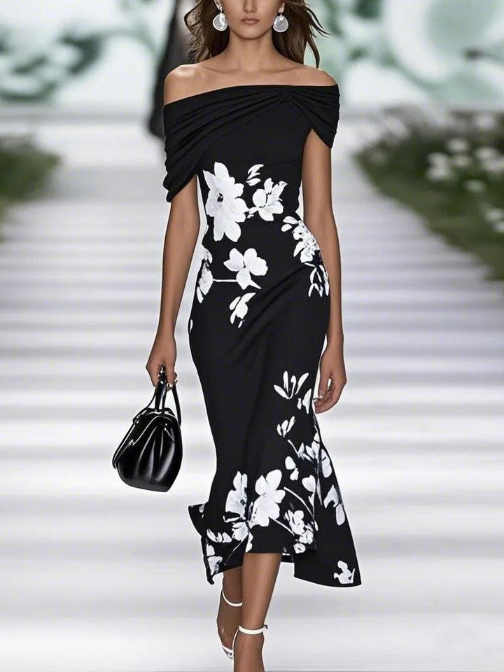 Women’s Elegant Floral Print Dress