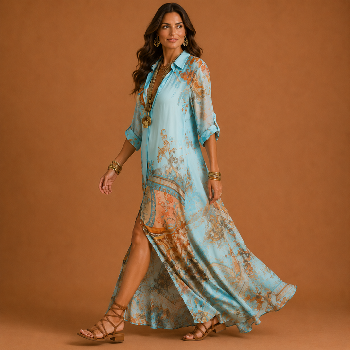 Women’s Boho Summer Shirt Dress