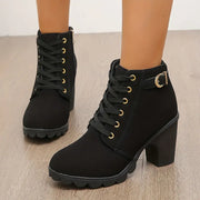 Women’s High Heel Chunky Ankle Boots