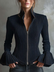 Women’s Sparkle Ribbed Knit Jacket