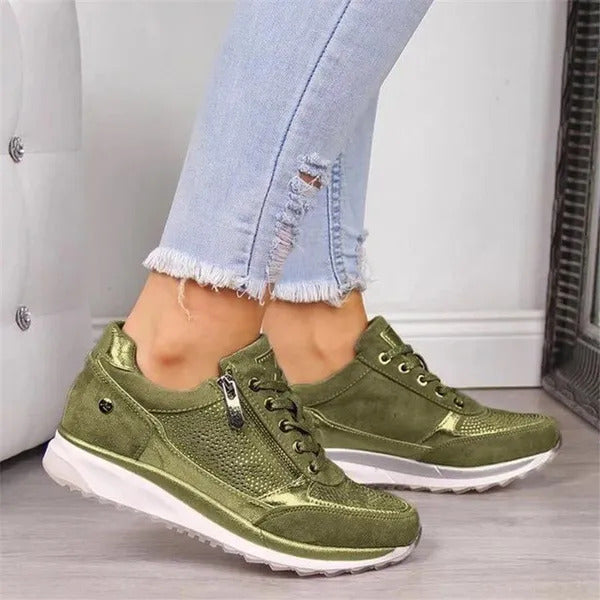 Women’s Zip Up Comfort Walking Shoes