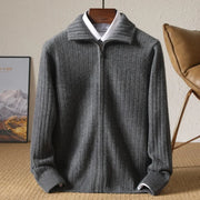 Men’s Ribbed Zip Up Cardigan