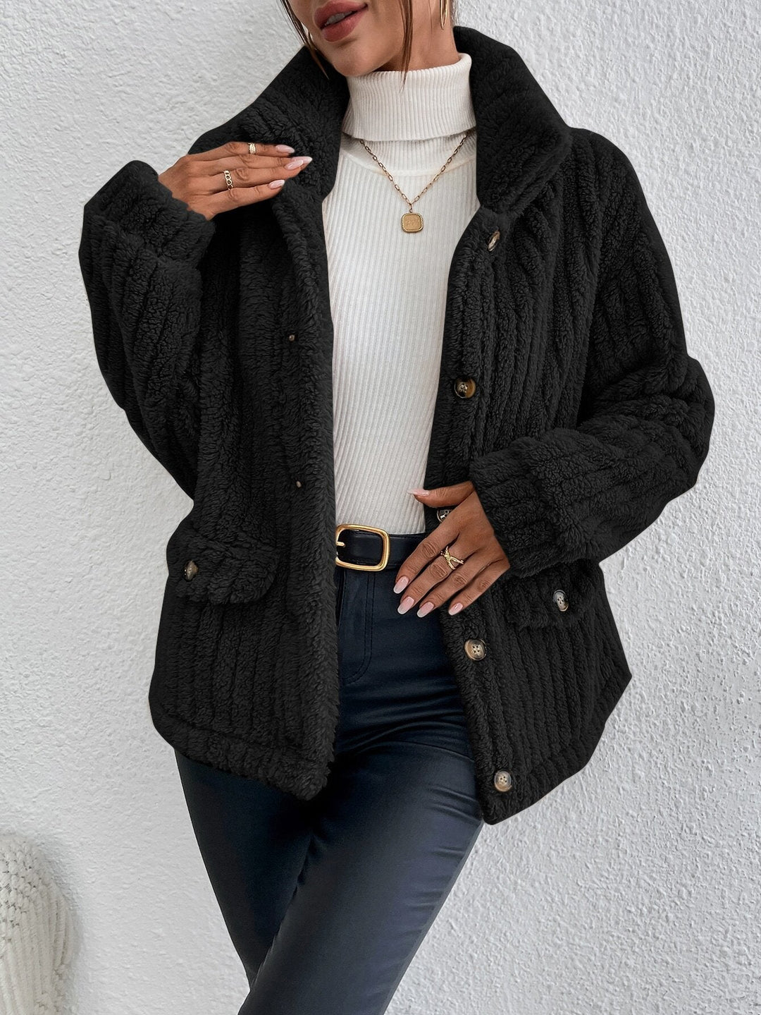 Women’s Button-Front Knit Cardigan