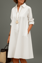 Sophisticated Silk Midi Dress