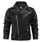 Men’s Classic Biker Zip-Up Jacket