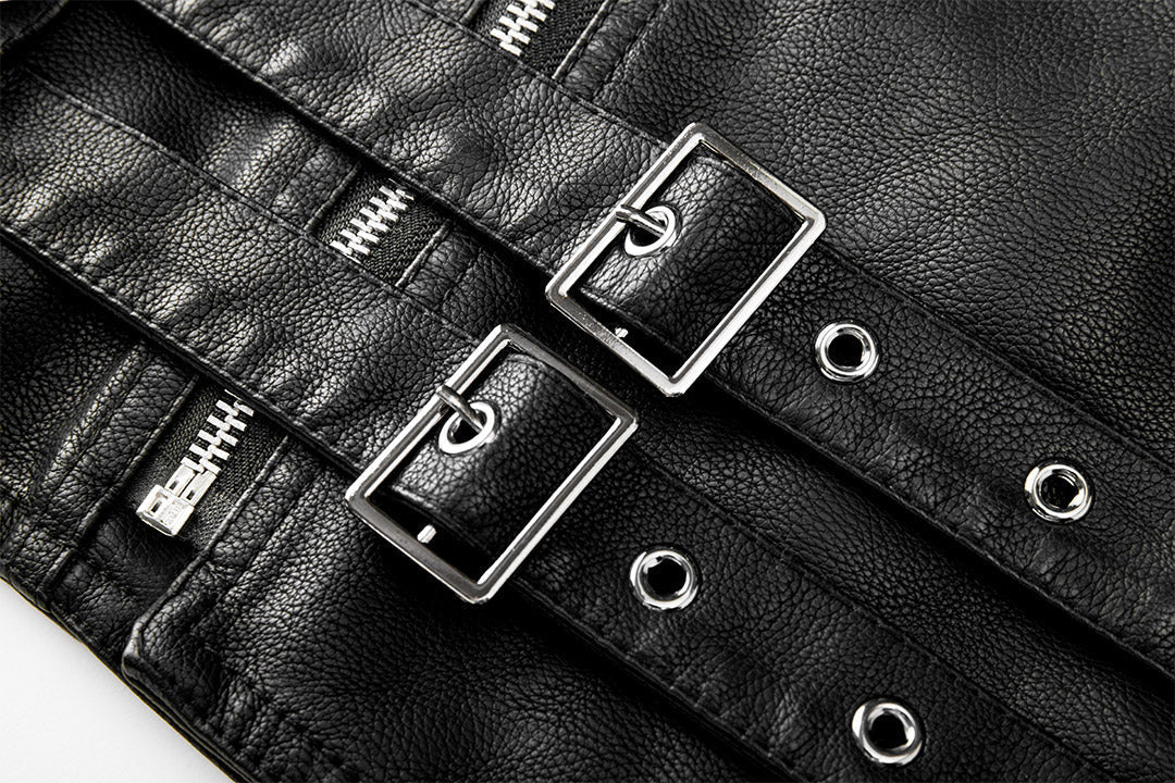 Men’s Classic Biker Zip-Up Jacket