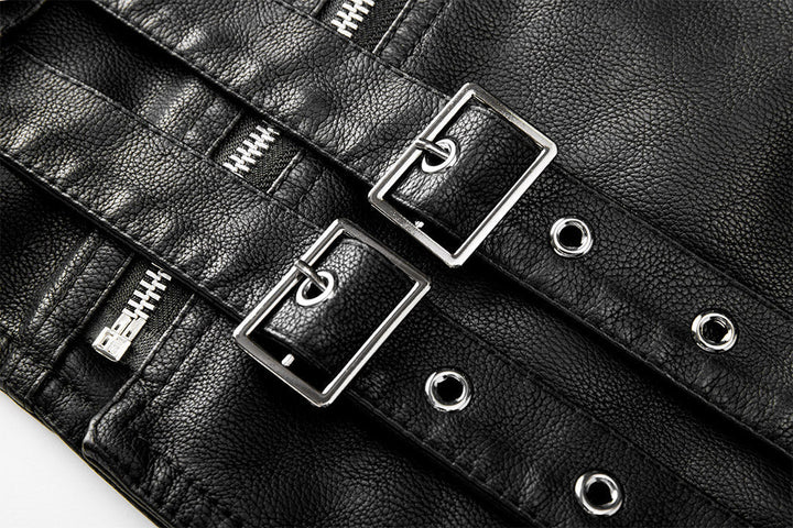 Men’s Classic Biker Zip-Up Jacket