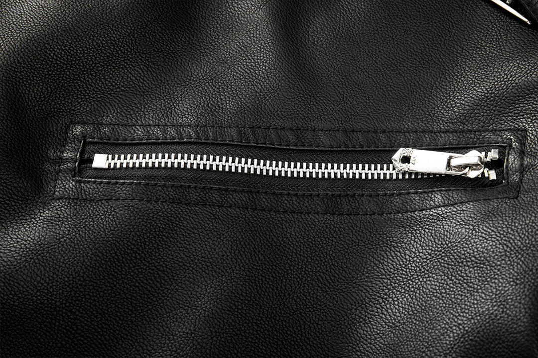 Men’s Classic Biker Zip-Up Jacket