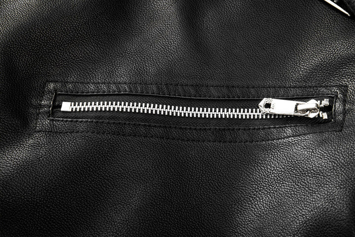 Men’s Classic Biker Zip-Up Jacket