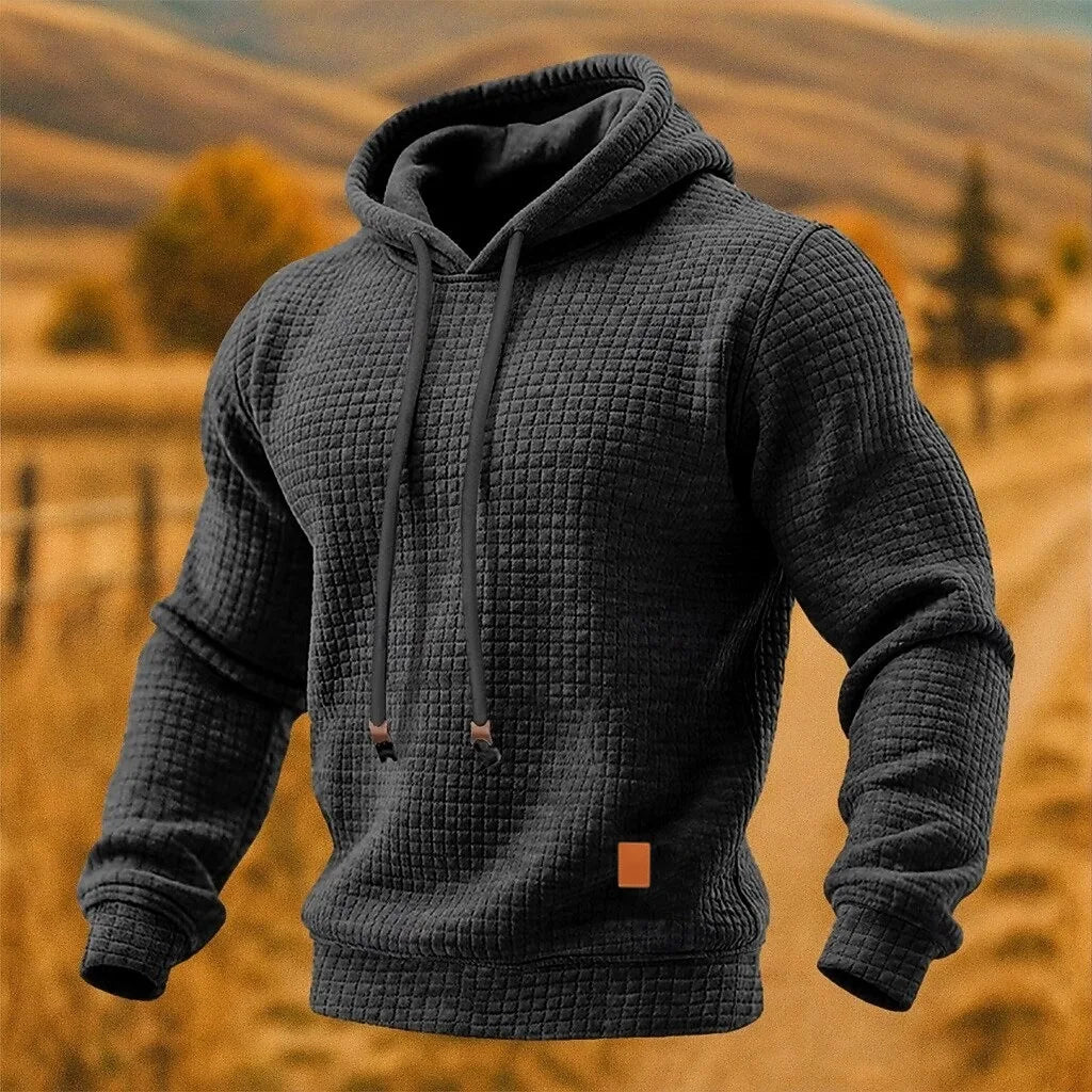 Men’s Textured Pullover Hoodie