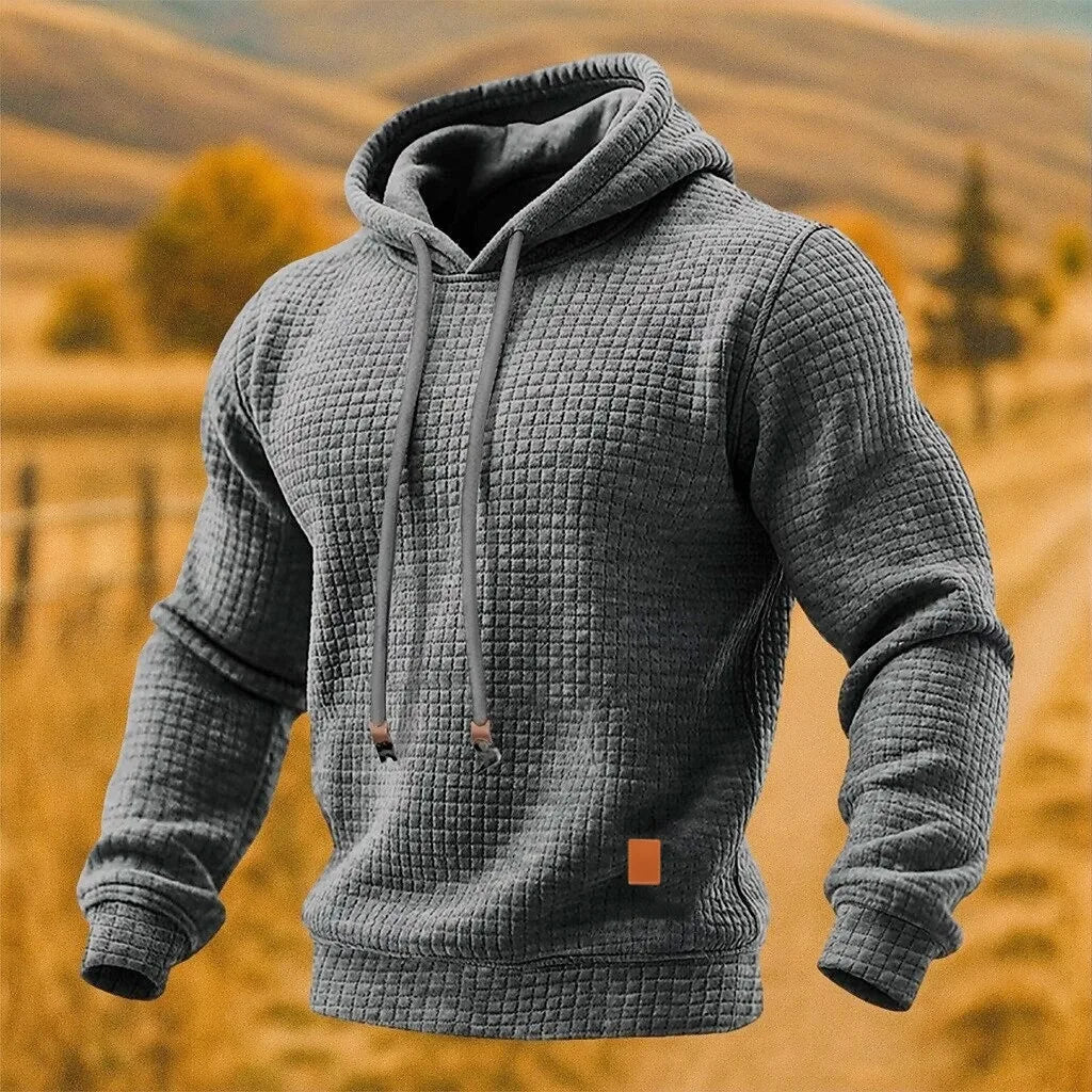 Men’s Textured Pullover Hoodie